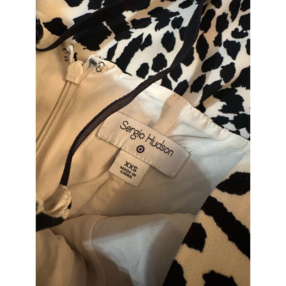Sergio Hudson X Target Animal Print Bustier Midi Dress XXS - Picture 4 of 5